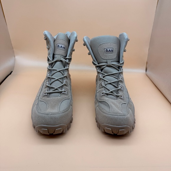 Mens Sand US 11 Military Army Combat Boots High-Top Tactical Outdoor Patrol Hik - Picture 4 of 11